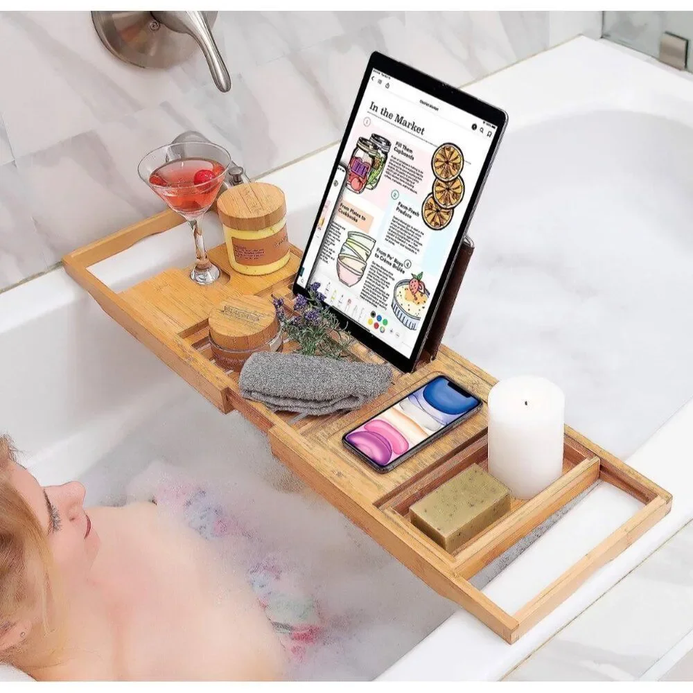 Homemaid Living Bamboo Bathtub Tray NEW